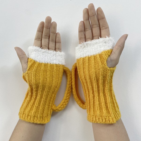 Unisex 3D ölformad fotväska/handskar Mjuka andas termiska långa handskar för utomhusaktiviteter strumpor