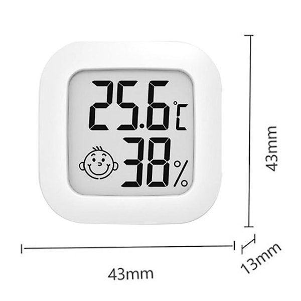 3-pak rumstermometer, hygrometermåler Digital hygrometer rumstermometer, høj præcision temperatur- og fugtighedsmåler til - Perfekt