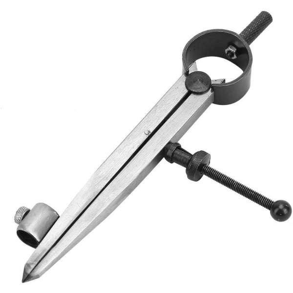 Vingedeler, justerbar låsende presisjonsfjærdeler Caliper kompass med pennholder roterende verktøy (100 mm)
