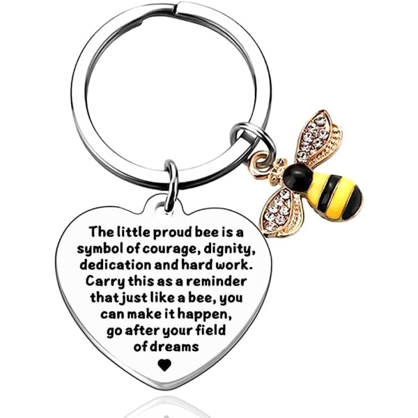 Mehiläinen avaimenperä, mehiläislahjat naiselle Mehiläinen avaimenperä Kollegat lähtevät avaimenperäystävät Kiitos Arvostus Avaimenperä Opettaja Valmistuminen Jäähyväiset Avaimenperä