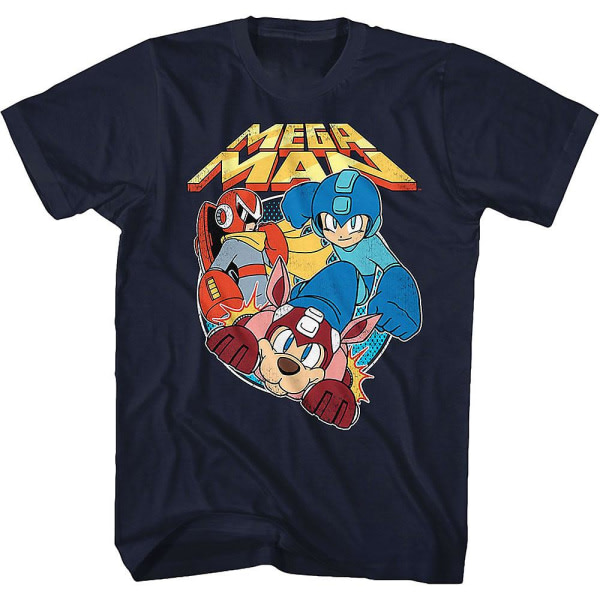 Proto Man Rush ja Mega Man T-paita ESTONE XXL