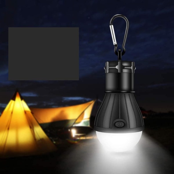3-pak campinglampe, LED campinglanterne