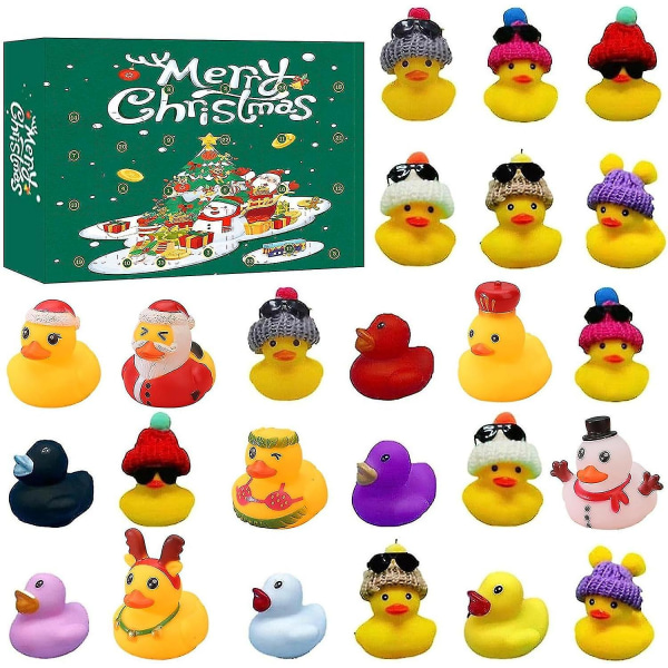 Gummi Anka Advent 2023, Advent 2023 Barn, Advent Anka Bad Till 03(24 ducks)