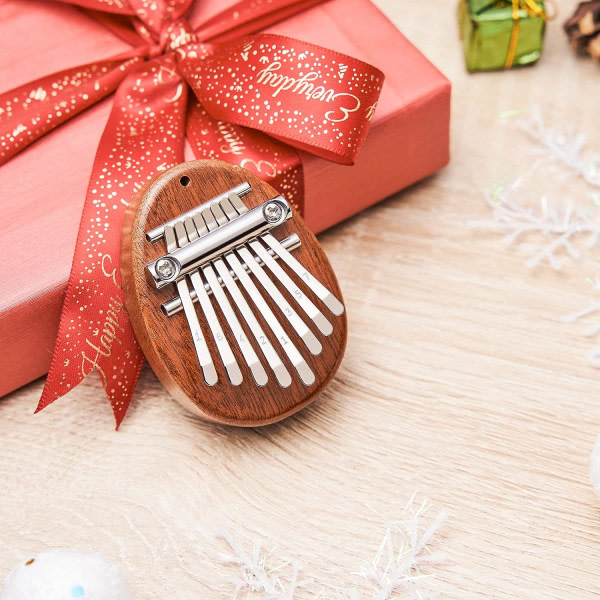 Mini 8 Key Oval Kalimba Thumb Piano Gaver til Børn Begynder Musi