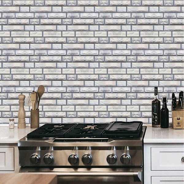 10 stk. Backsplash Peel and Stick selvklæbende