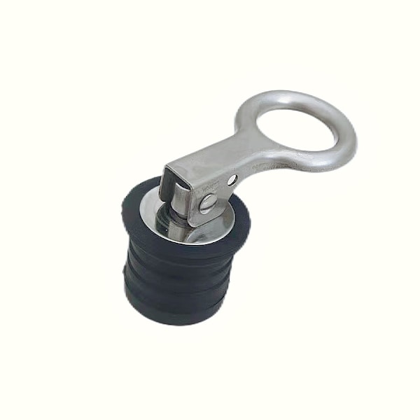32 mm messinkinen veneen tyhjennystulppa peräreiälle, merikäyttöön (1 kpl, hopea) [YDE]