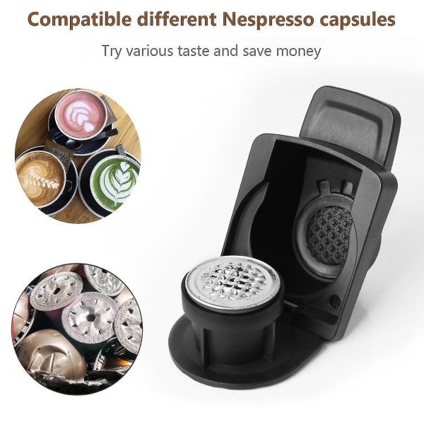 Kapseladapter Kaffe Kapselkonverter Kaffekapseladapter kompatibel med Nespresso Dolce Gusto kaffemaskiner