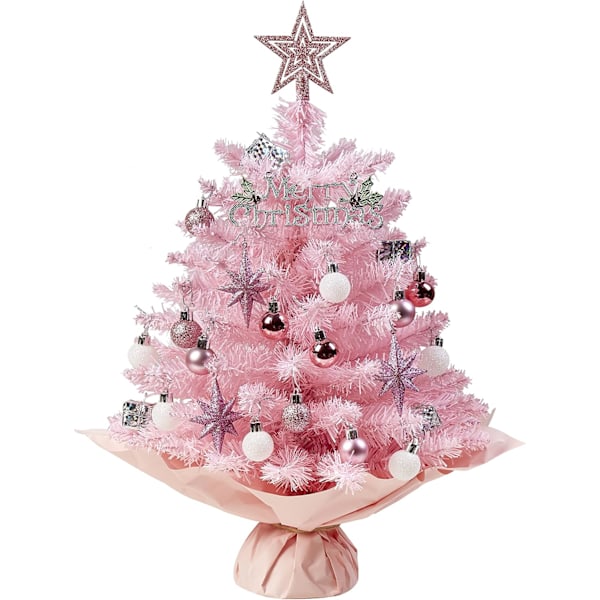 Mini Joulukuusi Pinkki Joulukuusi Tekojoulukuusi Pieni Joulukuusi Loma Pöytäkuusi Loma Koriste