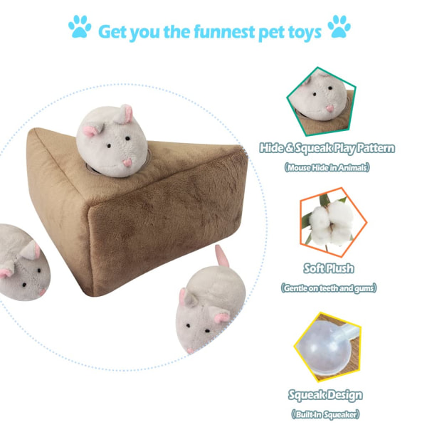 Kitkuva koiran lelu, kestävä interaktiivinen pehmopalapeli