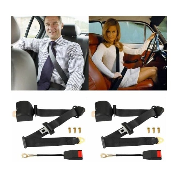 Universelt 3-punkts justerbart bilbelte Auto Car Car Sea