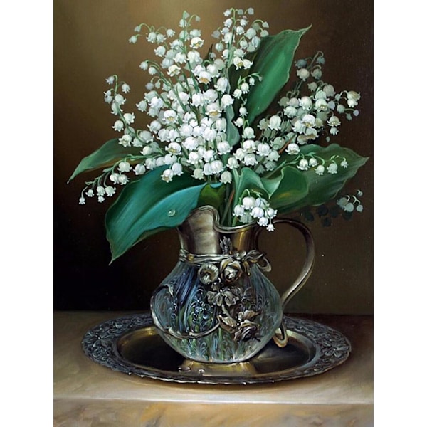 30x40cm vuxna barn 5D DIY set - silvervas