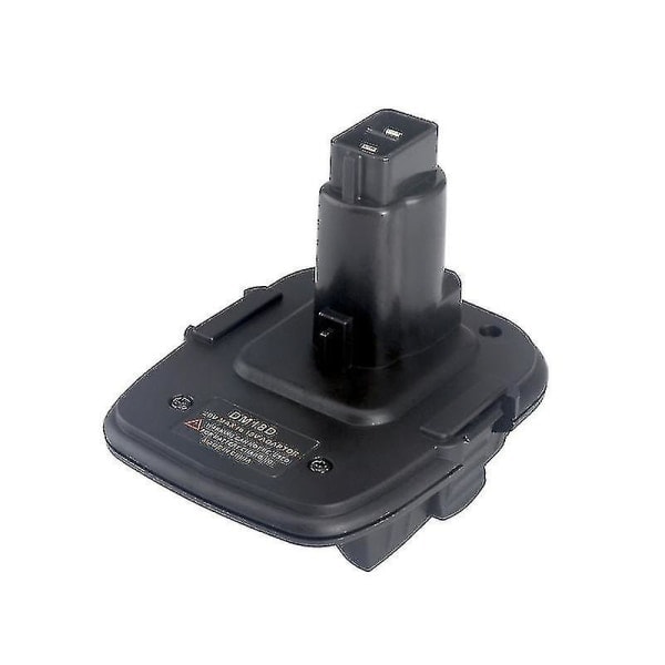 DeWalt 18V/20V Milwaukee 18V Litiumbatteri Omvandlare till DeWalt 18V DC9096 Nickel Batteri Adapter med USB-port