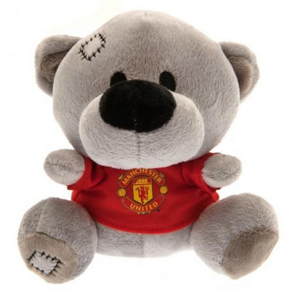Manchester United FC Timmy Bear Plyschleksak En Storlek Grå/Röd