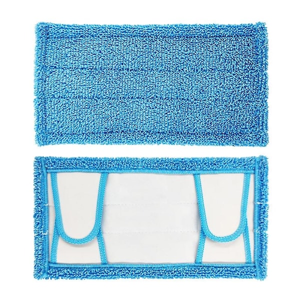 2st Golvmopp Tyg Tvättbar Mopp Pad för Swiffer Sweeper Mopp