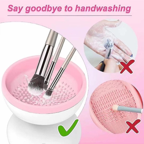 Elektrisk Makeup Brush Cleaner Automatisk Makeup Brush Rengöringsmaskin Bärbar kosmetisk borste