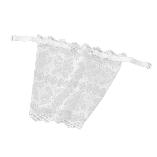 Dam dekolletage Cover Up Saumaton Underkläder Osynlig BH Inser vit One-size