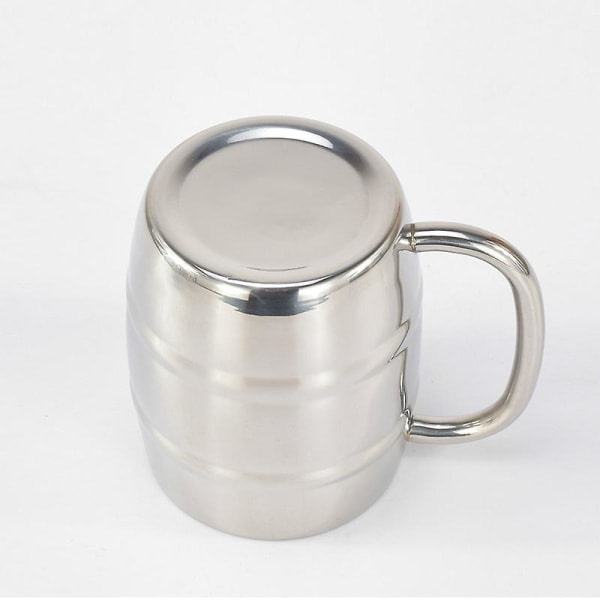 Ölkopp i rostfritt stål Utomhuscamping Western Tea Coffee Cup Isolerad bärbar vannkopp Dryckesgods med håndtag