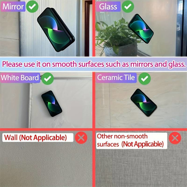 24 Mini Sugproppar, Universellt Halkfritt Grepp, Vattentätt, Multifunktionella Telefontillbehör för Olika Modeller[YD] rose