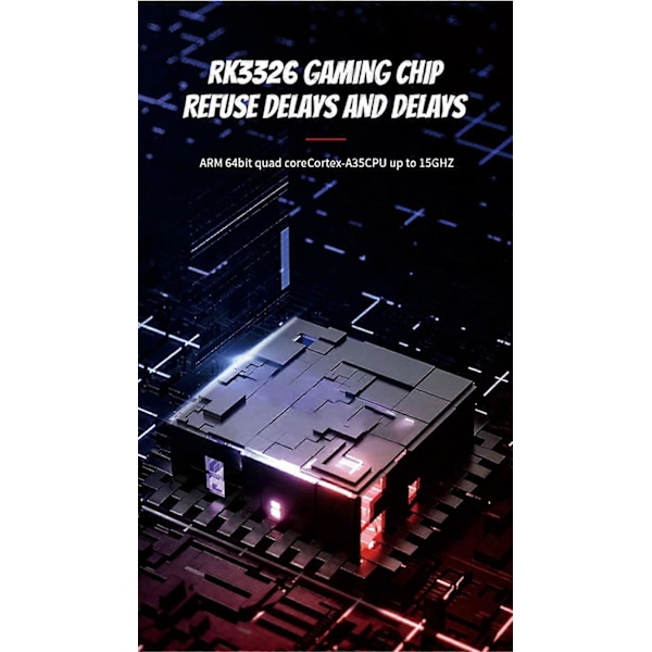 R36S Retro Handhållen Spelkonsol Linux System 3,5 Tums IPS Skärm Bärbar Fickspelare 128GB Spelpojke Present Vit