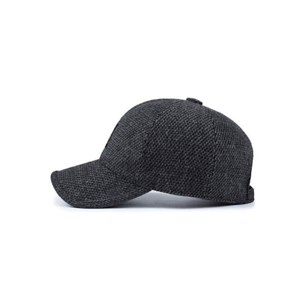 Vinterkeps unisex baseballkeps musta