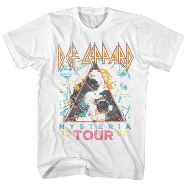 Def Leppard T-shirt Hysteria Tour â€?8 Def Leppard-skjorte ESTONE XL