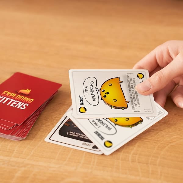 Exploding Kittens -korttipeli, hauskoja korttipelejä