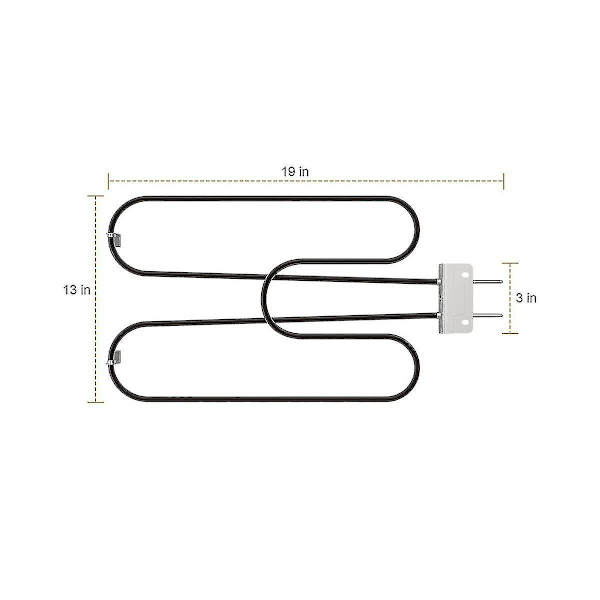 Grillvarmeelement for Q240 Q2400-serien griller, Erstatningsdel for 70127 Elektriske varmeelementer (FMY)