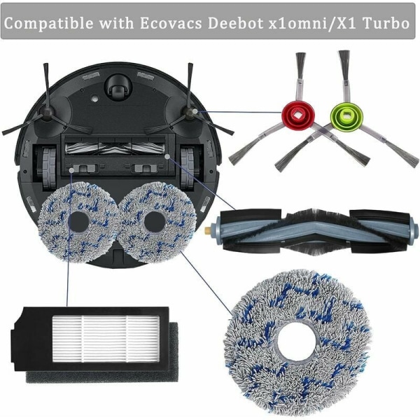 Tilbehør til Ecovacs Deebot X1 Omni / X1 e Omni / X1 Turbo eu