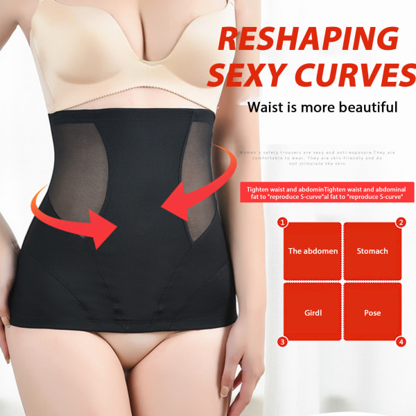 Sömlös Postpartum Tummy Shaper Slim midja Body Shaper Underkläder för kvinnor Beige 2XL