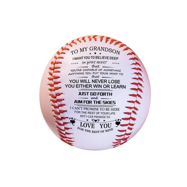 Gummi inre mjuk baseball julklapp softball boll med høy elastisitet du kommer aldri å miste graverade handgjorda baseballs