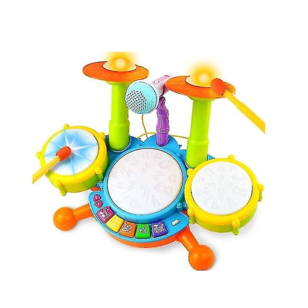 Multifunktionelt trommesæt babyklaver Elektriske musikinstrumenter legetøj