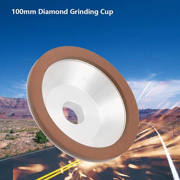 Diamantslipesten i skålform 100mm diamantslipesten 180 slipesten hardmetall slipesten
