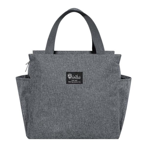 Aikuisten ja lasten lounaslaukku, paksu, kannettava Grey