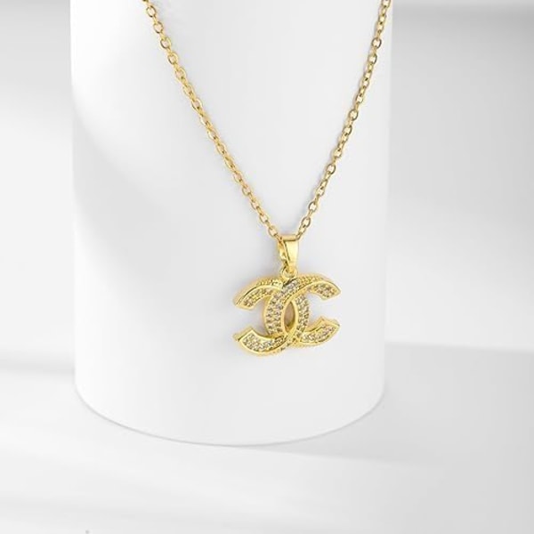 CC-hänge med halsband, lyxigt temperament, hänge N Nehxv