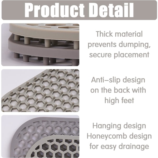 Silikon diskbänksmatta, hopfällbara halkfria diskbänksskydd för diskbänksbotten, silikonmattor motskydd för diskbänk och glas