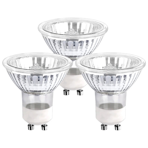 GU10 halogenlampe (3 stk) Spotlight lampe AC 230V 35W, lampe halogenekvivalent energi 2 stift 35° strålvinkel 2700K Dimbar varm hvit