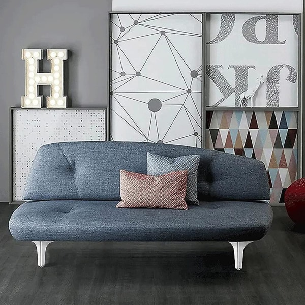 4-pakke metallmøbler sofaben, moderne stil Gjør-det-selv F