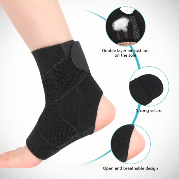 Sprungelenkbandage Sport, knöchelbandage Sprungelenk Bandage mit klettverschluss und PEBoard Fußg