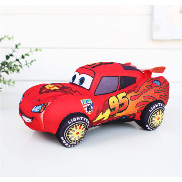 Racing Story Doll Lightning McQueen nr 95 bilmodel Plyslegetøj til børn Plysbildukke 17cm