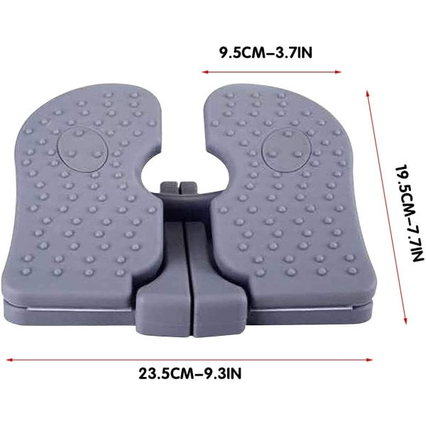 （Grå）Stepper för träning, Mini Stepper Vikbar Fotpedal Un