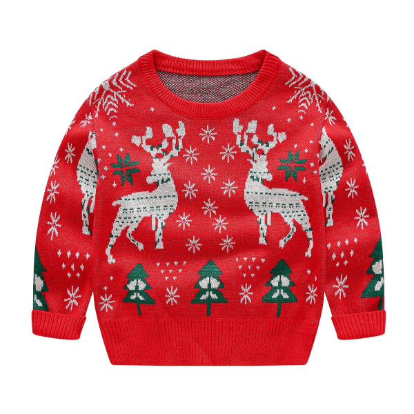 Julesweater Småbarn Langærmet Blød Varm Børneovn Smuk trøje til julegave