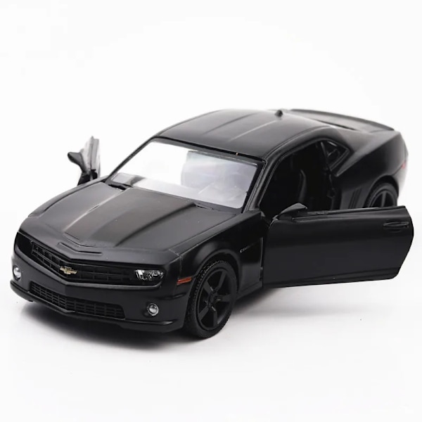 1:36 Painevalettu auto, valtuutetut mallit, tumman musta sarja, hienosti tehty keräilylelu, pienet miniautot, 12,5 cm taskulelu pojille 005M-Bumblebee