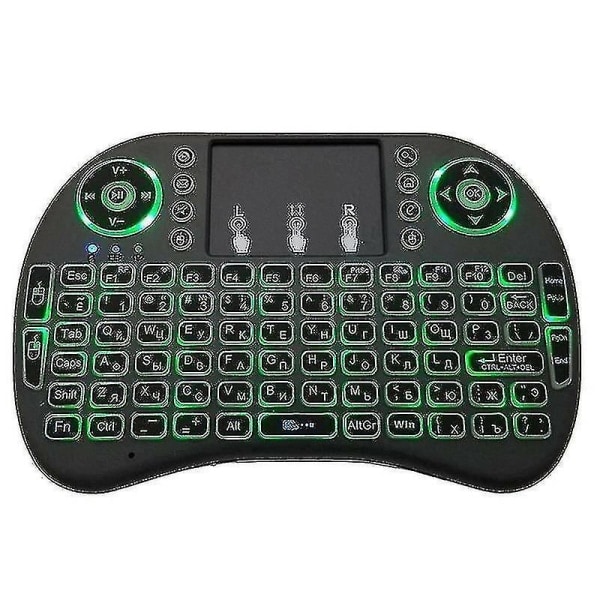 Rgb Mini Bærbar Trådløst Tastatur Pekplatta For Android Smart Tv Box Pc Laptop