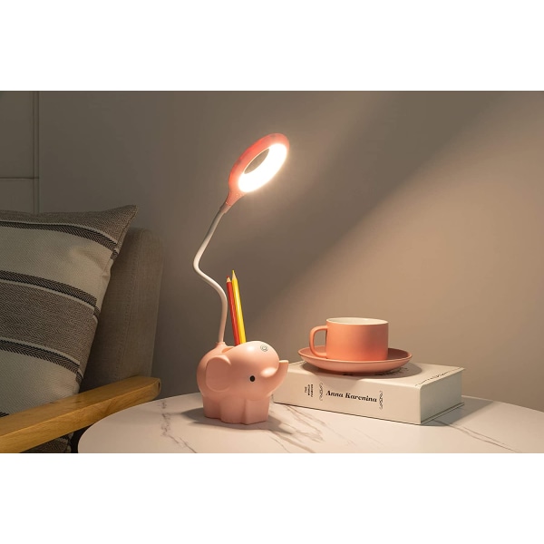 Skrivebordslampe, dæmpbar LED-bordlampe, børnelampe, dæmpbar