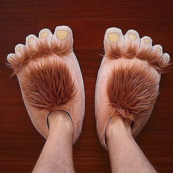 Luksuriøse Unisex Adult Hobbit Feet Hjemmesko Halfling Plys