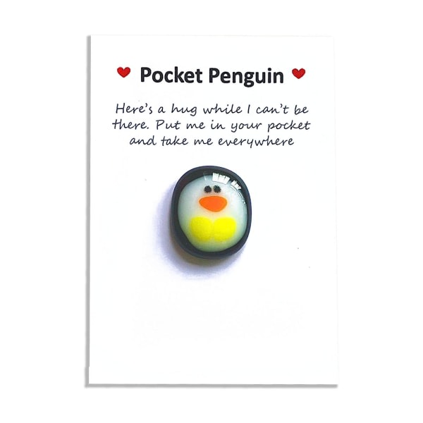 Coola alla hjärtans presentator for män A Little Pocket Penguin Kram Söt Pocket Penguin