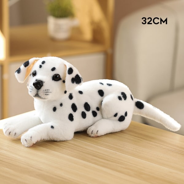 Simulering Hund plyschleksak Mjuk fylld docka Bedårande babykramkudde Födelsedagspresent for pojkar Flickor Dalmatiner