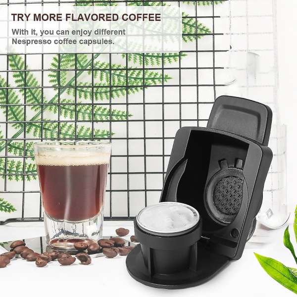 Nespresso Dolce Gusto -kahvinkeittimien kanssa yhteensopiva kapseliadapteri, kahvikapselin muuntaja