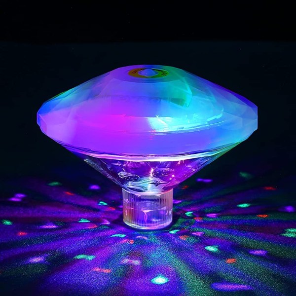 Undervattens LED poollampor, badkarslampa, IP68 vattentät, RGB poollampor med 7 lägen för trädgårdsfontänbadkar disco partylampor