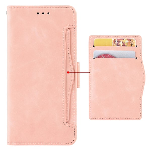 Skyddande Folio Flip-fodral i PU-läder för Fairphone 5 Pink